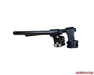 Woodcraft Technologies Black 75mm Rise Front Mount Adjustable Angle Clipon Risers w/ 55mm Clamp & 7/8" Bars - Regular - 12-7655-78B