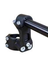 Woodcraft Technologies Black 75mm Rise Front Mount Adjustable Angle Clipon Risers w/ 55mm Clamp & 7/8" Bars - Regular                                     - 12-7655-78B - Image 3