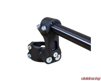 Woodcraft Technologies Black 75mm Rise Front Mount Adjustable Angle Clipon Risers w/ 55mm Clamp & 7/8" Bars - Regular - 12-7655-78B