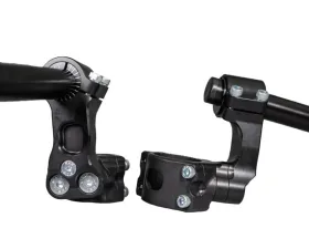 Woodcraft Technologies 75mm Rise Side Mount Adjustable Clip ons Kawasaki Ninja 650 | Z650 2017-2023