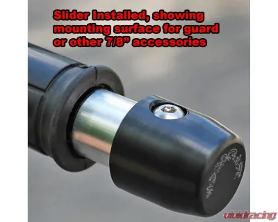Woodcraft Technologies Heavy Duty Plastic OEM Bar End Slider w/ Guard Mount (Single Side) Kawasaki | KRAMER | Suzuki 1998-2022 - 16-2299