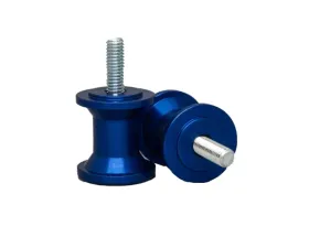 Woodcraft Technologies Anodized Finish Blue 6mm Swingarm Spools Aprilia | Ducati | Triumph | Yamaha 1998-2022