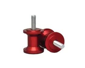Woodcraft Technologies Anodized Finish Red 6mm Swingarm Spools Aprilia | Ducati | Triumph | Yamaha 1998-2022