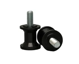 Woodcraft Technologies Black 8mm Swingarm Spools Honda | Kawasaki | Suzuki | Triumph 1998-2022