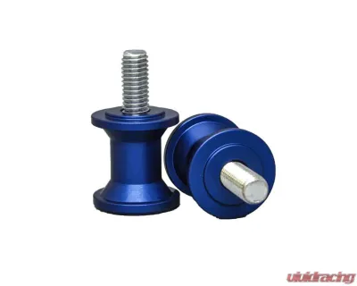 Woodcraft Technologies Blue 8mm Swingarm Spools Honda | Kawasaki | Suzuki | Triumph 1998-2022 - 27-0800C