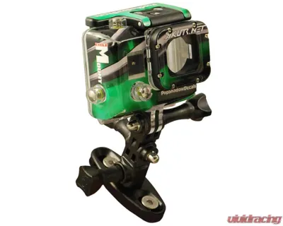 Woodcraft Technologies 28-42mm Spacing Camera Mount w/ Mirror Block Off Aprilia | BMW | Honda | Kawasaki | Triumph | Yamaha 1998-2022 - 47-CMN