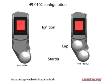 Woodcraft Technologies RHS Race Handlebar Switch w/ Key Elimination & Lap Button Kawasaki Ninja ZX-10R | ZX-6R 2004-2012 - 49-0102RK2