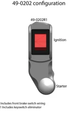 Woodcraft Technologies RHS Race Handlebar Switch Suzuki SV650 | SV650X 2017-2023                                     - 49-0202R1 - Image 3