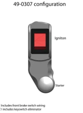 Woodcraft Technologies RHS Race Handlebar Switch Honda CBR300R | ABS 2015-2022                                     - 49-0307R1 - Image 3
