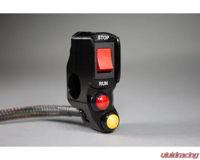 Woodcraft Technologies RH Race Handlebar Switch w/ Key Switch Eliminator Yamaha R7 2022-2024 - 49-0407RK1
