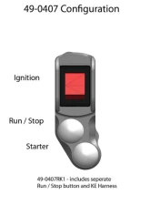 Woodcraft Technologies RH Race Handlebar Switch w/ Key Switch Eliminator Yamaha R7 2022-2024                                     - 49-0407RK1 - Image 3