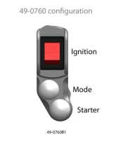 Woodcraft Technologies RH Race Handlebar Switch w/ Mode Button Aprilia RS 660 | Tuono 660 2021-2024                                     - 49-0760R1 - Image 3