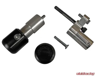 Woodcraft Technologies Frame Slider Base Kit w/ Blue Cerakote Pucks Kawasaki Ninja 650R 2006-2008 - 50-0128-C