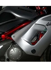 Woodcraft Technologies Frame Slider Base Kit w/ Blue Cerakote Pucks Kawasaki Ninja 650R 2006-2008                                     - 50-0128-C - Image 3