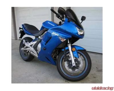 Woodcraft Technologies Frame Slider Base Kit w/ Blue Cerakote Pucks Kawasaki Ninja 650R 2006-2008 - 50-0128-C