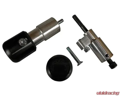 Woodcraft Technologies Frame Slider Base Kit w/ Blue Cerakote Pucks Kawasaki ER-6n | Ninja 650R 2009-2011 - 50-0129-C