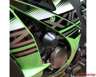 Woodcraft Technologies Frame Slider Base Kit w/ Blue Cerakote Pucks Kawasaki Ninja ZX-10R | ABS | 10RR 2016-2024 - 50-0170-C