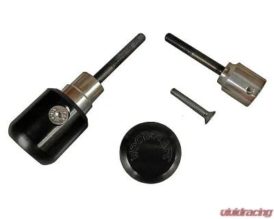 Woodcraft Technologies Frame Slider Base Kit w/ Domed Pucks Honda CB600F 599 2004-2006 - 50-0307-15