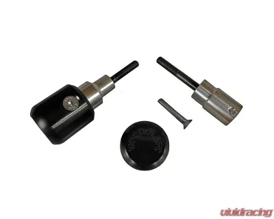 Woodcraft Technologies Frame Slider Base Kit w/ Blue Cerakote Pucks Honda CBR600F F4 | F4I 1999-2008 - 50-0330-C