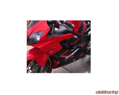 Woodcraft Technologies Frame Slider Base Kit w/ Blue Cerakote Pucks Honda CBR600F F4 | F4I 1999-2008 - 50-0330-C