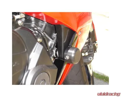 Woodcraft Technologies Frame Slider Base Kit w/ Blue Cerakote Pucks Honda CBR600RR 2003-2006 - 50-0335-C