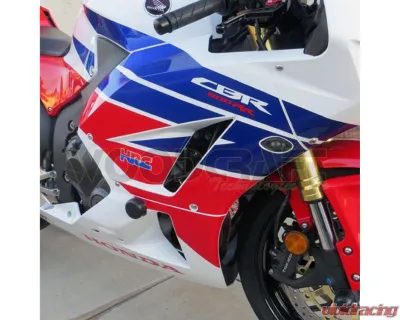 Woodcraft Technologies Frame Slider Base Kit w/ Blue Cerakote Pucks Honda CBR600RR | ABS 2007-2024 - 50-0338-C