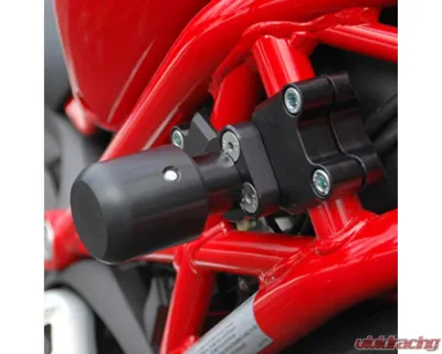 Woodcraft Technologies Frame Slider Base Kit w/ Gold Cerakote Pucks Ducati Monster 1100 | 696 | 796 2009-2013 - 50-0660STD-GD