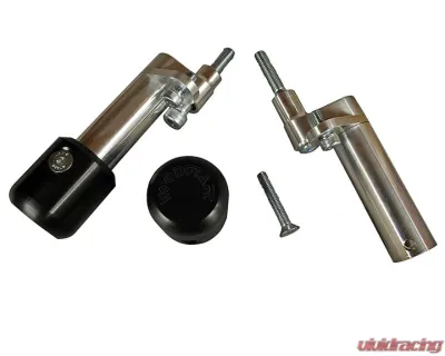 Woodcraft Technologies Frame Slider Base Kit w/ Blue Cerakote Pucks Aprilia RSV | Tuono 2004-2010 - 50-0720-C