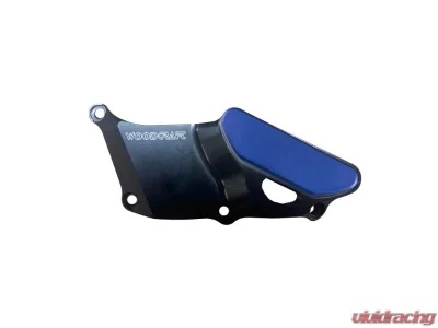 Woodcraft Technologies Blue Cerakote RHS Clutch Cover Protector Assembly Kawasaki ZX-4RR 2023-2024 - 60-0137RC-C