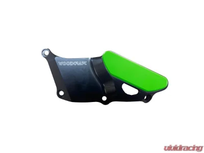 Woodcraft Technologies Green Cerakote RHS Clutch Cover Protector Assembly Kawasaki ZX-4RR 2023-2024 - 60-0137RC-GR