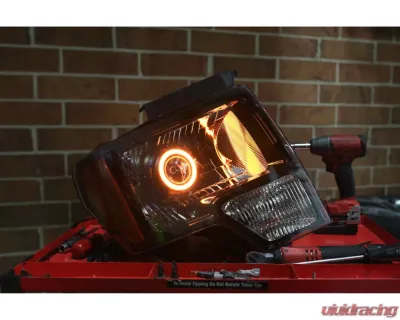 Headlight Revolution 100mm Profile Smoke Rings Pivot Set - LED1607