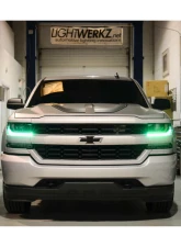 Headlight Revolution Profile Set Pixel DRL Boards Chevrolet Silverado 2016-2018                                     - LED331 - Image 5