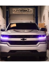 Headlight Revolution Profile Set Pixel DRL Boards Chevrolet Silverado 2016-2018                                     - LED331 - Image 6