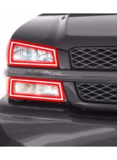 Headlight Revolution Profile Prism Fitted Halos Kit Chevrolet Silverado 1988-1999                                     - LED39 - Image 6