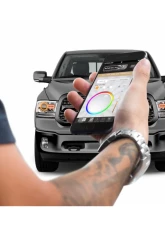 Headlight Revolution U Shape Profile Prism Fitted Halos Kit Dodge Ram 2009-2016                                     - LED47 - Image 2