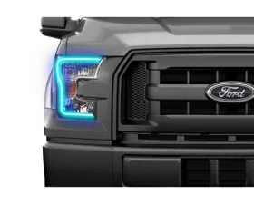 Headlight Revolution Profile Prism RGB Fitted Halos Kit without OEM LED Ford F-150 2013-2014