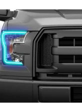 Headlight Revolution Profile Prism RGB Fitted Halos Kit without OEM LED Ford F-150 2013-2014                                     - LED50 - Image 5