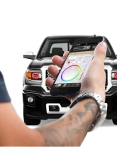 Headlight Revolution Profile Prism Halo with Driver GMC Sierra 2014-2015                                     - LED58 - Image 2