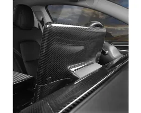 Carbonati Glossy Black Real Molded Dry Carbon Fiber Display Shade Cover Tesla Model 3 | Model Y 2017+