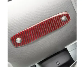 Carbonati Glossy Red Real Molded Dry Carbon Fiber Rear Reading Light Cover Tesla Model 3 2017+