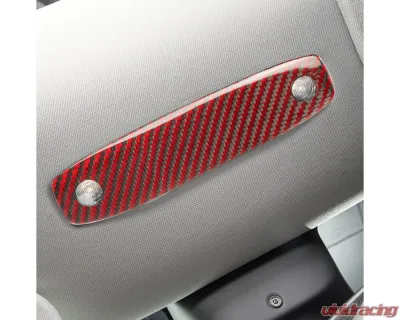 Carbonati Glossy Red Real Molded Dry Carbon Fiber Rear Reading Light Cover Tesla Model 3 2017+ - 930079