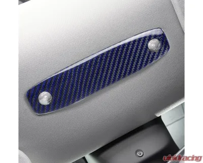 Carbonati Glossy Blue Real Molded Dry Carbon Fiber Rear Reading Light Cover Tesla Model 3 2017+ - 930080