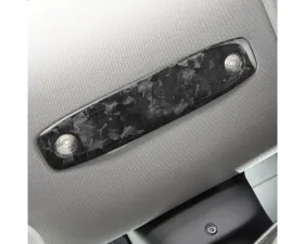Carbonati Glossy Black Real Molded Forged Carbon Fiber Rear Reading Light Cover Tesla Model 3 2017+