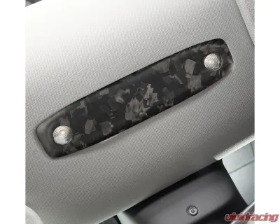 Carbonati Matte Black Real Molded Forged Carbon Fiber Rear Reading Light Cover Tesla Model 3 2017+ - 930083