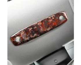 Carbonati Glossy Red Real Molded Forged Carbon Fiber Rear Reading Light Cover Tesla Model 3 2017+
