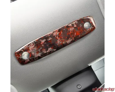 Carbonati Glossy Red Real Molded Forged Carbon Fiber Rear Reading Light Cover Tesla Model 3 2017+ - 930084