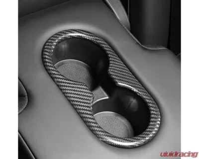 Carbonati Matte Black Real Molded Dry Carbon Fiber Cup Holder Tesla Model 3 | Model Y 2017+ - 930126