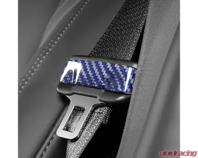 Carbonati Glossy Yellow Real Molded Dry Carbon Fiber Seat Belt Decorative Tesla Model 3 | Model Y 2017+ - 930137