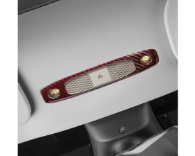 Carbonati Glossy Red Real Molded Dry Carbon Fiber Reading Light Cover Tesla Model 3 | Model Y 2017+