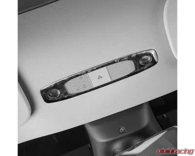 Carbonati Glossy Black Real Molded Forged Carbon Fiber Reading Light Cover Tesla Model 3 | Model Y 2017+ - 930147
